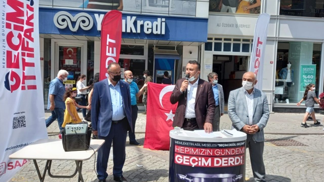 Saadet Partisi Ümraniye İlçe Teşkilatından Geçim İttifakı Basın Açıklaması