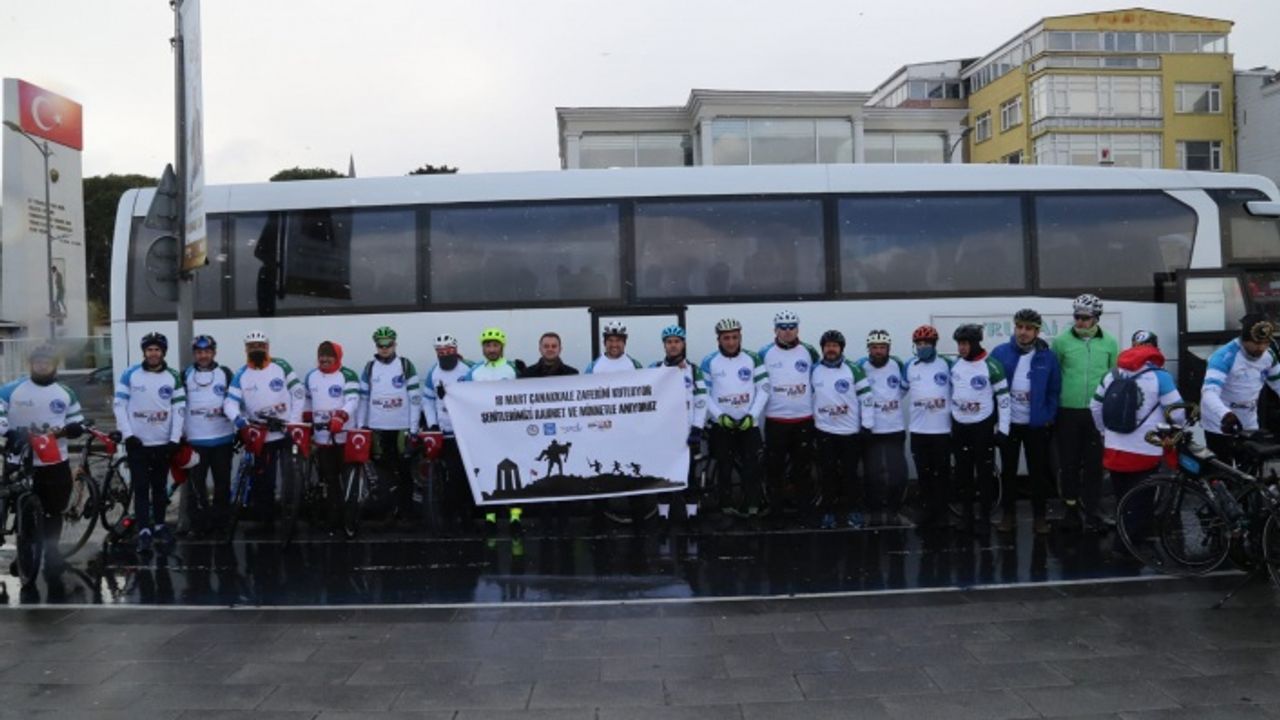 BİSİKLETLE ÜSKÜDAR’DAN ÇANAKKALE ŞEHİTLERİMİZE SAYGI TURU