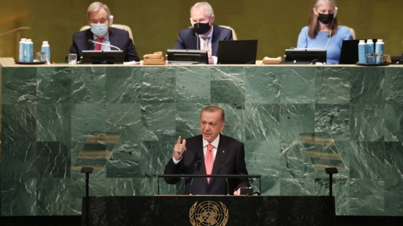 CUMHURBAŞKANI ERDOĞAN BİRLEŞMİŞ MİLLETLER GENEL KURULUNDA KONUŞTU