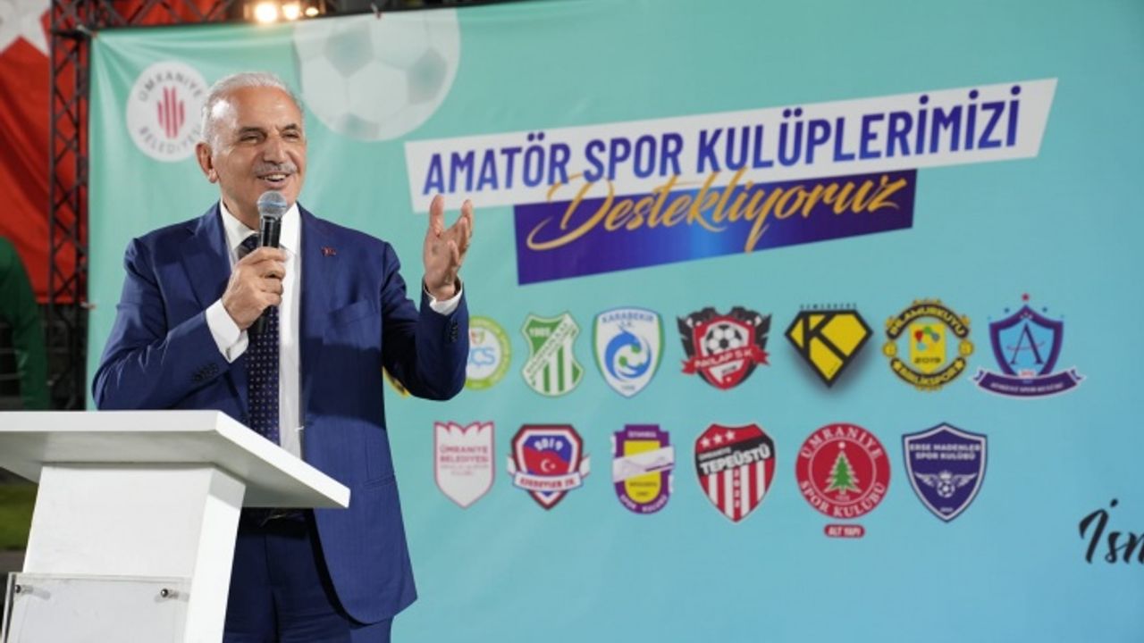 ÜMRANİYE BELEDİYESİ’NDEN AMATÖR KULÜPLERE MALZEME DESTEĞİ
