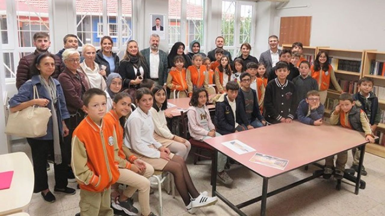 KARABEY ŞEHİT CEMİL TURAN İLK VE ORTAOKULUNA TÜRSAB’DAN KÜTÜPHANE
