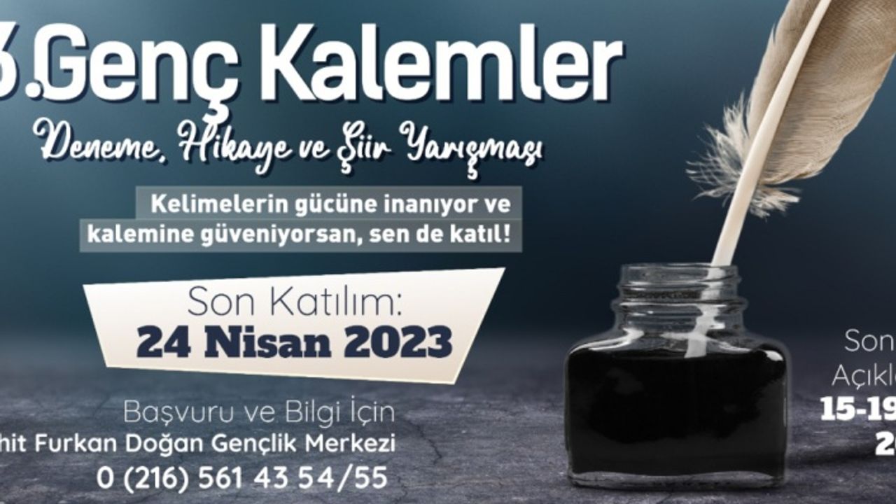 SANCAKTEPE BELEDİYESİNDEN 3. GENÇ KALEMLER YARIŞMASI