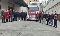 ÇEKSİAD’dan Gazze’ye Yardım Eli: İnsani Yardım Tırı Dualarla Uğurlandı