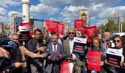 İSTAD TAKSİM MEYDANI'NDA ERMENİSTAN'I VE DESTEKÇİLERİNİ KINADI