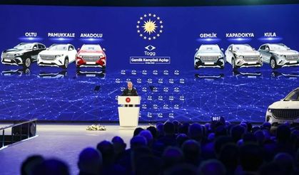 TÜRKİYE’NİN YERLİ OTOMOBİLİ “TOGG” GÖRÜCÜYE ÇIKTI