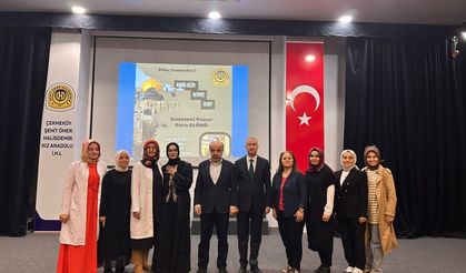 Gazeteci-Yazar Esra Elönü Çekmeköy Şehit Ömer Halisdemir Kız Anadolu İmam-Hatip Lisesi öğrencileriyle bir araya geldi