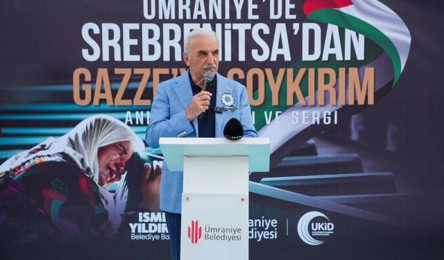 Srebrenitsa ve Gazze'de hayatını kaybedenler Ümraniye'de anıldı