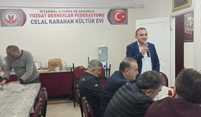 İstanbul Avrupa ve Anadolu Yozgat Dernekler Federasyonu’ndan Vefa Yemeği