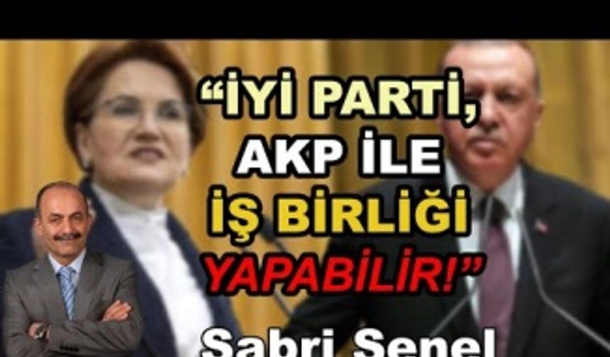 Sabri Şenel'den İYİ Parti Hakkında Açıklama