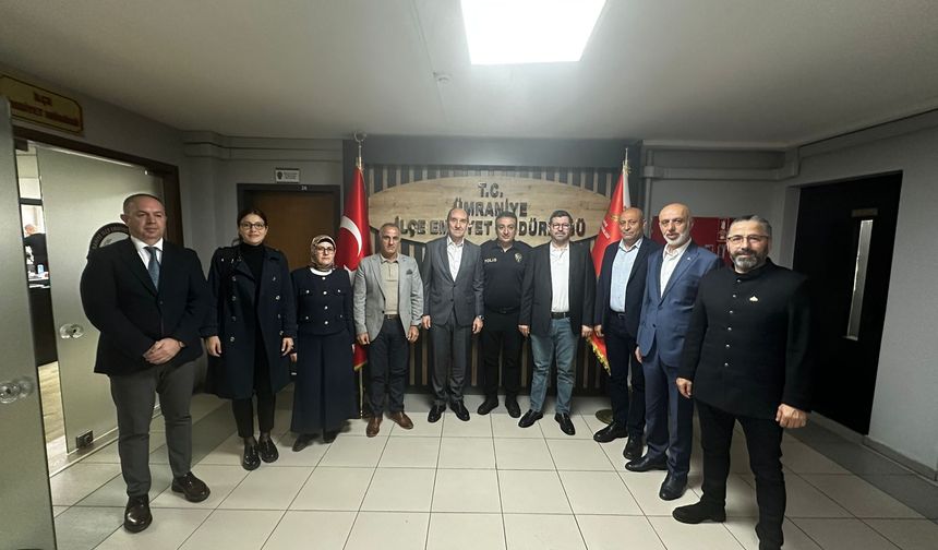 Ümraniye Kent Konseyi’nden Yeni İlçe Emniyet Müdürüne Ziyaret