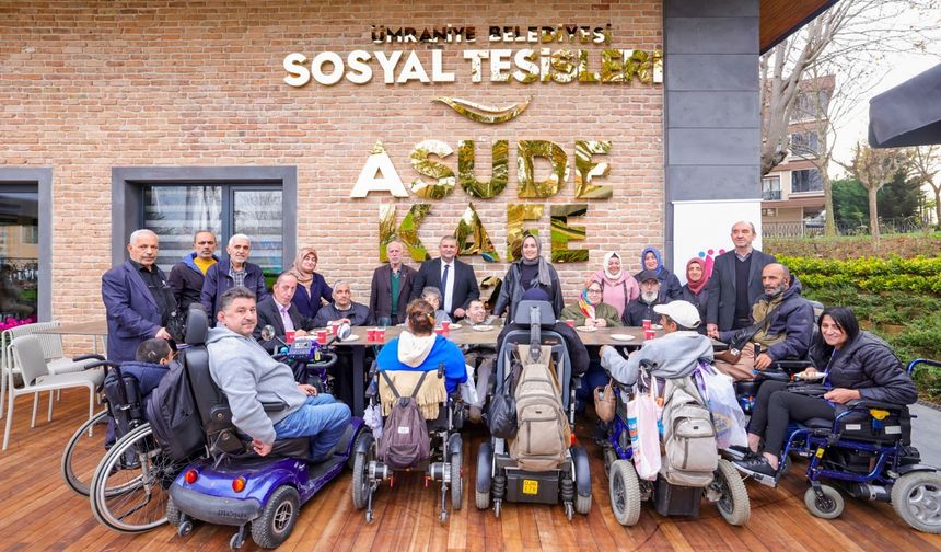 Asude Engelsiz Yaşam Kafe Hizmete Girdi